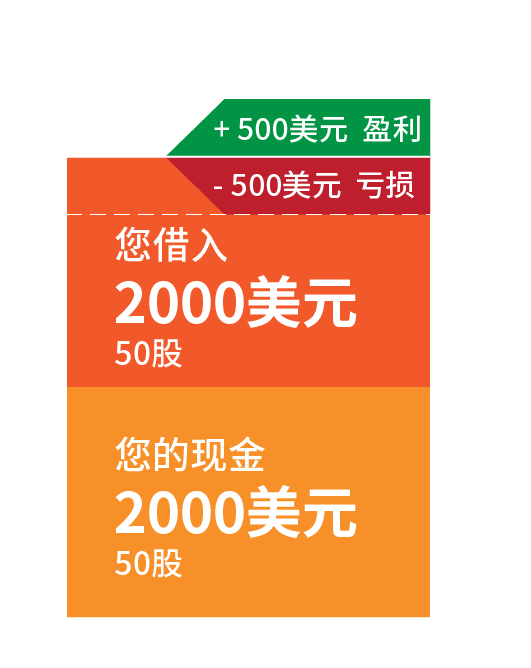 使用保证金的股票交易损益举例