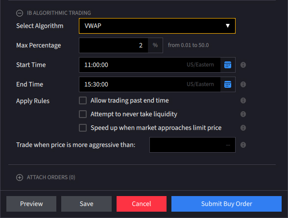 VWAP Algo